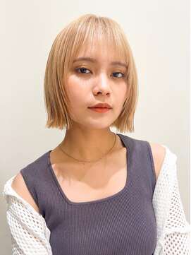 ロンドホットリップ 立川(Lond hot lip) 【Nanatsu】外ハネボブ/ボブ/顔まわり/前髪カット/立川