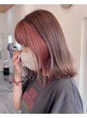 ピンクベージュ~フェイスフレーミング