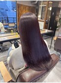 リベルテ銀座　ディープカシスブラウン×髪質改善