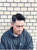 ダークアッシュ/サイドパート/ベリーショート<理容室>[新宿]