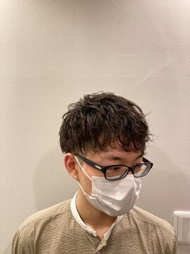 銀座マツナガ 神田店 20代30代垢抜けオシャレツーブロックロッドパーマ