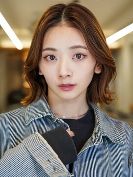 ニコ トウキョウ 渋谷(nico TOKYO) ボブ外はねボブタッセルボブブラウンカラー