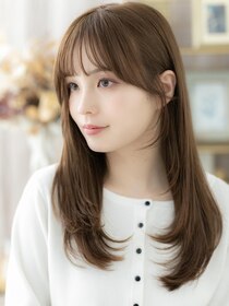 カバーヘア ブリス 大宮西口(COVER HAIR bliss) ツヤ感ショコラベージュ小顔レイヤーロング20代30代40代!