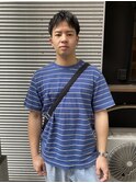 ダークアッシュニュアンスパーマウルフベリーショート　【GIA】