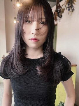 ソーイ(sowi) レイヤーカット×ディープバイオレット【@sowi_abe】