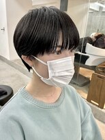 ラーサ(LaHzA) 大人かわいい黒髪ショートマッシュショート丸みショートボブ