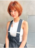 Aimee 町田 オレンジ×ミニボブ