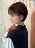 熊本 丸みショート イヤリングカラー ショートアレンジ Arisa.