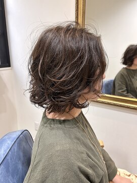 ルーブル(LOUVRE) 【柴田】ウェーブボブスタイル
