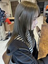 ボコカ(bococa)&nbsp;【Vicky指名】ブリーチなしカラーオリーブベージュレイヤー