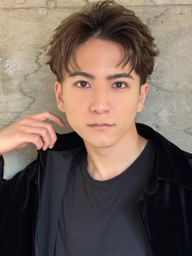 サイン メンズ 表参道(SIGN men's) メンズカットセンターパートツーブロックダウンパーマ