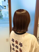 ソトエアンドマーブ 久喜店(SOTOE&marbb)&nbsp;外ハネボブとピンクブラウンの大人かわいいヘア