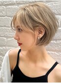 外国人風レイヤーショートボブ　n6.30