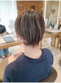 立体感白髪ぼかしハイライト×ショート小田急相模原