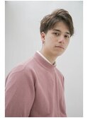 ツーブロック アップバングショート