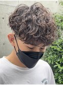 横浜西口メンズカットツイストスパイラルパーマラウンドマッシュ
