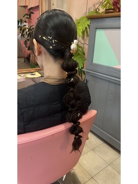 大人かわいいヘアアレンジ20代30代40代☆髪質改善【Pink】