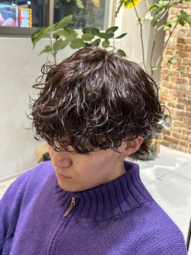 ボンドストーリールミエール(Bond Story lumiere) 波巻きスパイラル波巻きパーマシャドウパーマラウンドマッシュ