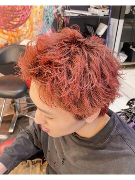 ハイトーンカラーレッド×10代×20代×30代