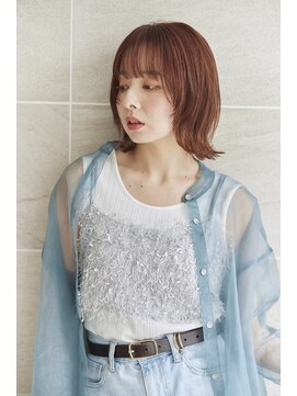 タッセルボブ/切りっぱなしボブ/長めボブレイヤー/大人長めボブ