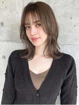 アンドレイ 表参道(andrey) 着物ヘア/ダークアッシュ/ミディアムレイヤーカット/表参道