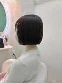 顎下1cmぱっつんボブ♪