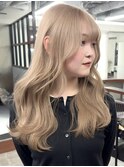 ミルクティーピンクダブルカラーピンクハイトーン韓国レイヤー