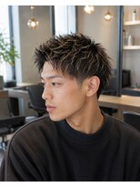 MEN's Baguz MEN'Sカット/ MEN'Sパーマ/ MEN'Sカラー ナチュラル束感メンズパーマ刈り上げショート