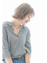 フーガヘアー 元住吉店(FUGA hair)&nbsp;ワンレン外ハネウェットボブ☆センシュアルショート30代40代50代