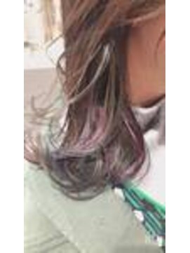 アフ(ahu) 毛先カラー