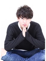 フジヤマ バーバー ショップ(FUJIYAMA BARBER SHOP)&nbsp;フェザーマッシュ ソフトツーブロック くせ毛風パーマ