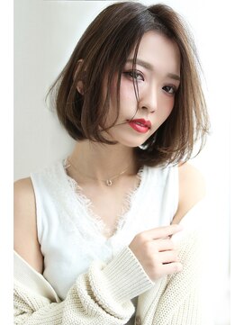 ラエティス(Laetus) 大人のナチュラル縮毛矯正/ボブ/ファッジベージュ【Laetus】