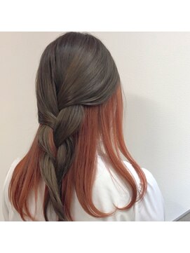 シェリール(CHERiR) クローム×コーラルピンク☆ブリーチ2回以上