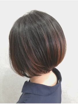 サロンドフィール 永山店(Salon de feel) 【salon de feel】前下がり グラデーションボブ