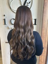 イコウヘアデザイン(icou hair design)&nbsp;ミルクティーベージュ×艶ロング