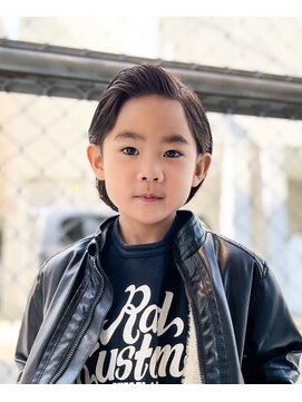 フジヤマ バーバー ショップ(FUJIYAMA BARBER SHOP) 七三オールバックツイストパーマコンマヘア