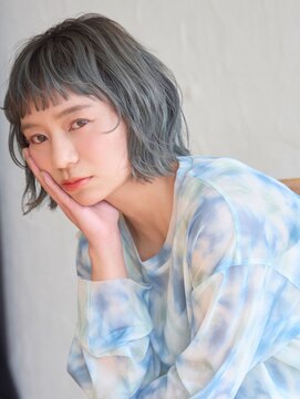リトル 池袋(little) ベビーバング×ラフウェーブボブ