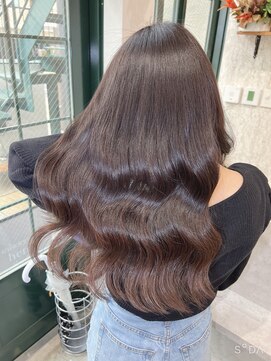 ヒアー 岡山(here) ショコラベージュ/カール/艶ボルドー/韓国風