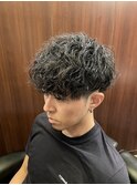 マッシュ　ツイストスパイラルパーマ