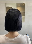 切りっぱなしボブ