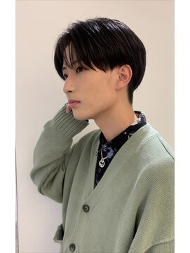 マッシュアンドマッシュアヴェダ ららぽーと福岡店(mash&mash AVEDA) 韓国風センターパートショート