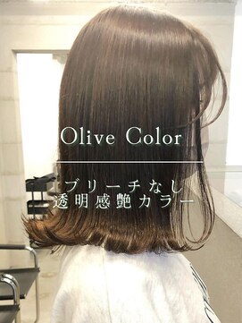 フォンズ(FONS) ブリーチなし透明感カラー/オリーブベージュ/オリーブカラー