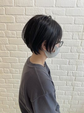 デイジー インデックスヘア 大島店(DAISY index hair) 大人可愛い20代30代40代黒髪前下がりひし形小顔ボブ丸みショート