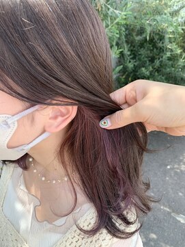 ガーデン Garden ヘアーメイク hair make purple color