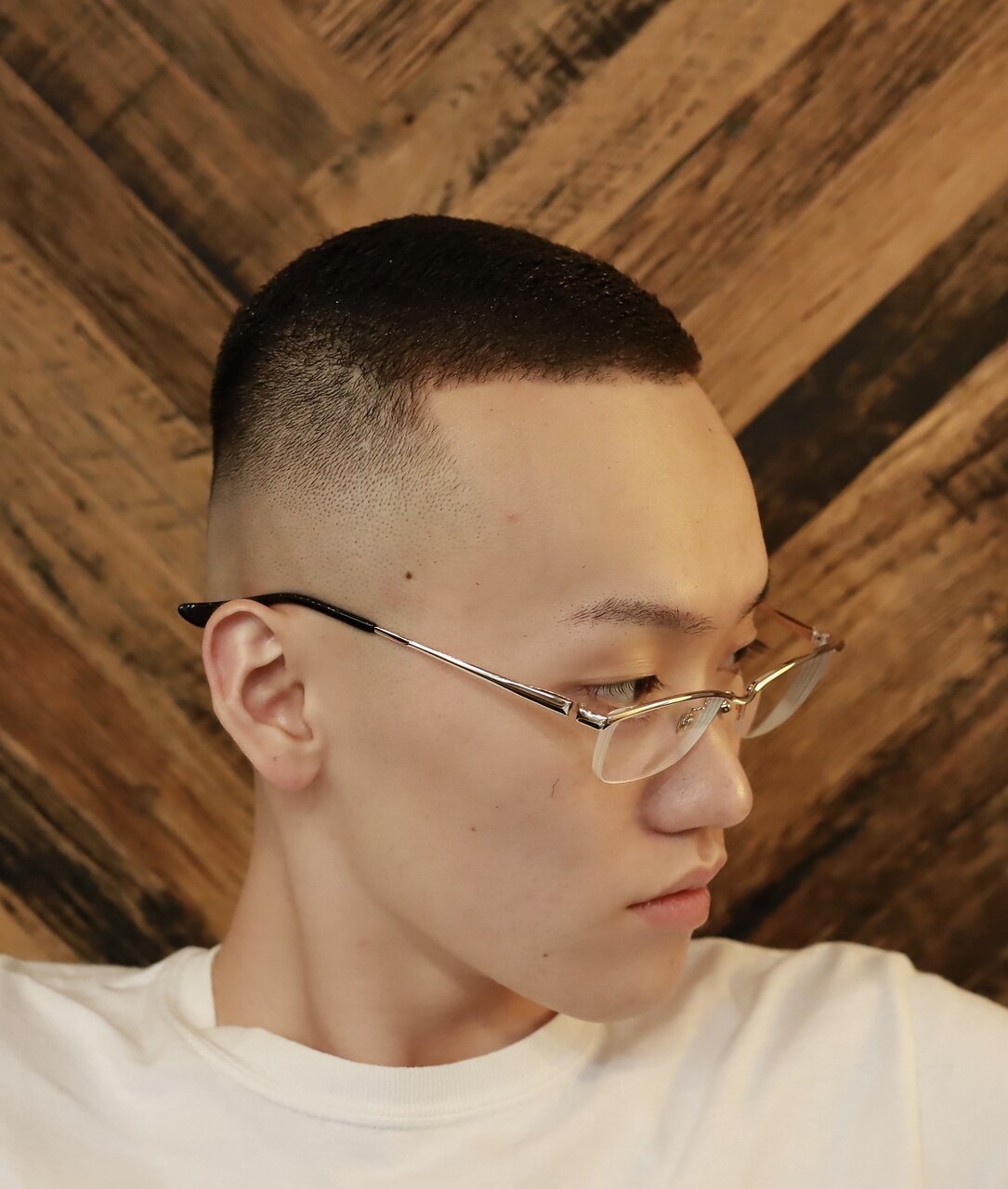 理容室＞＜バーバー＞七三ニグロパンチパーマアイロンフェード