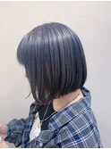 アゴラインボブ×ネイビーシルバー☆