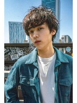 ハバナ 渋谷(HAVANA) アッシュブラック/束間マッシュパーマ/刈り上げ/ツーブロック