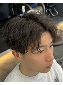 ツイストスパイラルアップバング