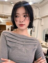 ハニー 町田(HONEY)&nbsp;イメチェン　レイヤーボブ　小顔前髪　ブラックアッシュ