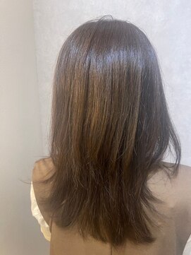 ウィスプ 赤羽店(wisp) 前髪ワンカールこなれ小顔カット ベージュ系ブラウン #2